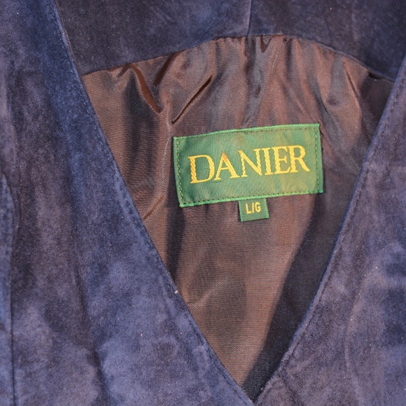 SUEDE LEAGHER DANIER DRESS SZ L - Picture 2 of 5